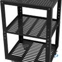 Eastrexon Planer Stand, 27.6" x 24" Tabletop, 31"- 44.7" Height Adjustable, 550 LBS Capacity Planer Table with 4 Stable Casters & Storage Space, for Most Planers, Saws, Bench-top machines, Power Tools