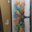 KREATIVE ARTS Large Living Room Wall Decor Abstract Canvas Wall Art Colorful Trees Landscape Painting Picture Giclee Print Framed Artwork Modern Home Bedroom Wall Decoration Ready to Hang 20x40inch