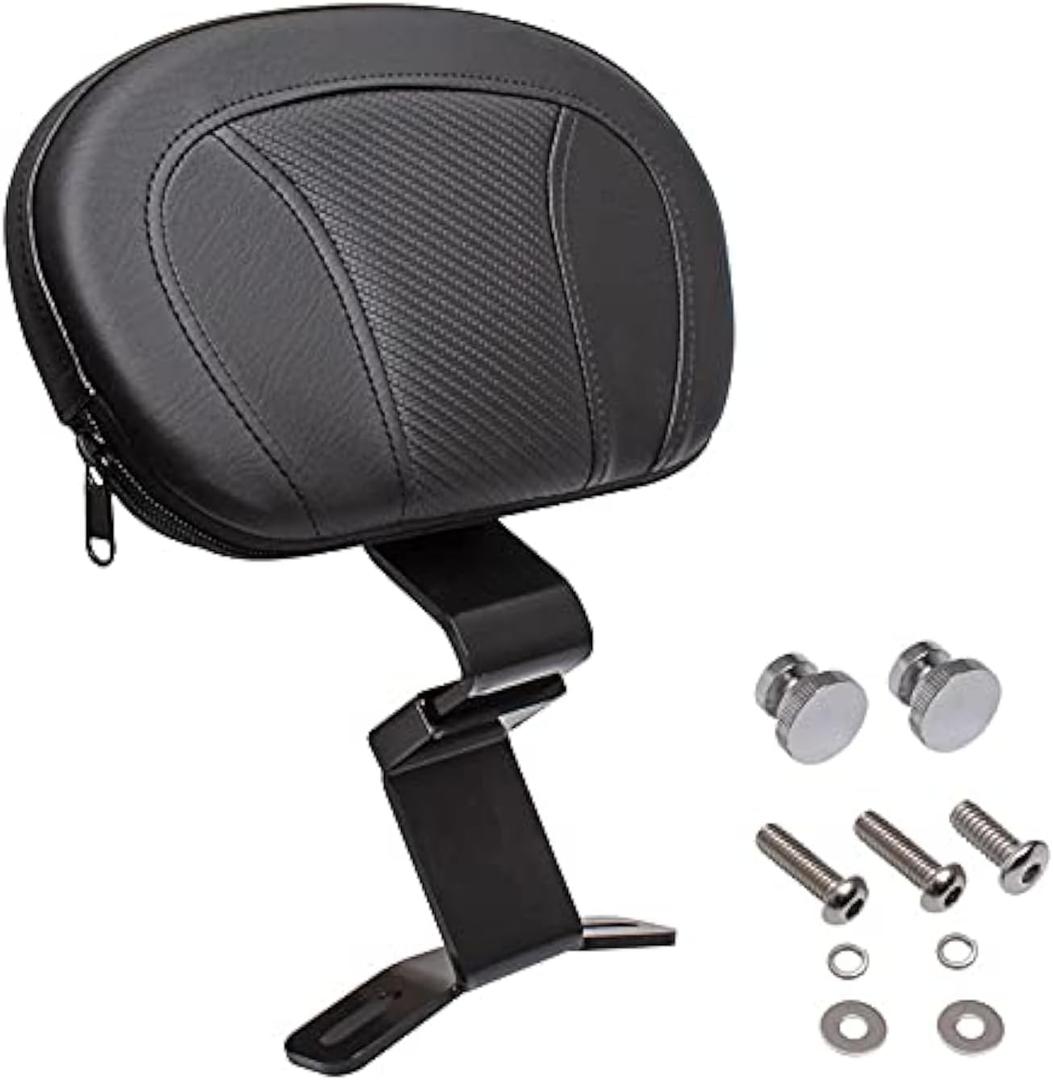 Detachable Black Front Driver Rider Backrest Pad Custom Kit Fits for Harley Touring CVO Street Glide Road Glide Road King Special Classic Electra Glide 2009-2023 2021 2020 2019 2018