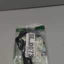 SHEKINI Women's Thong Bikini Bottom High Cut V Cheeky Brazilian Swimsuit Bottom (Manhattan Black), S