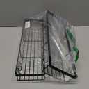 Moforoco Large Shower Caddy Shelf Organizer Rack, Self Adhesive Black Bathroom Shelves Basket, Home Farmhouse Wall Inside Organization and Storage Decor Rv Accessories