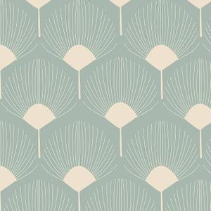 Livelynine 17.5x276 Art Deco Peel and Stick Wallpaper Earthy Grayish Green and Beige Fan Design Self Adhesive Removable Boho Mural Wall Paper Renter Friendly Kitchen Cabinet Contact Paper Waterproof