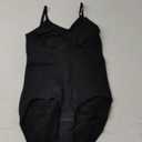 BRABIC Womens' Seamless Sleeveless V-Neck Bodysuit Shapewear Tummy Control (X-Large-XX-Large, Black Brief)