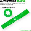 942-05067 6 Star Mulching Blades for Cub Cadet XT1 XT2 LT50 RZT Troy Bilt Mustang XP Craftsman Z550 T260 Mower Blade for 50 Inch Deck Zero Turn Lawn Tractor Mower Replace 942-05052-X 942-05052/3 Pack