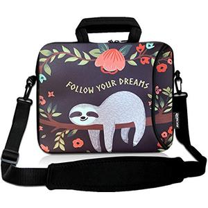 RICHEN 9.7 10 10.1 10.2 inches Messenger Bag Carrying Case with Handle Accessory Pocket Fits 7 to 10-Inch Laptops/Notebook/ebooks/Kids Pad (7-10.2 inch, Sloth)