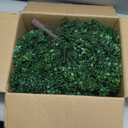 Chillchard Set of 2 Artificial Boxwood Ball Trees for Outdoor with Spike, UV Resistant Faux Topiary Ball, Fake Plants Greenery Round Shrubs Bushes for Entryway Front Porch Decor