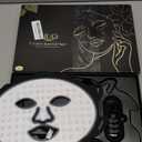 Red Light Therapy for Face, Led Face Mask Light Therapy with Rechargeable Remote, LED Face Mask Light Therapy at Home, Comfortable Red Light Therapy Mask at Home, Black