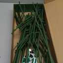 15 Pack Stackable Plant Support Stakes, Garden Trellis for Climbing Plants Indoor and Outdoor Use, Plant Accessories for Potted Plants Monstera, Plant Sticks for Climbing Plant Stems (Dark green)