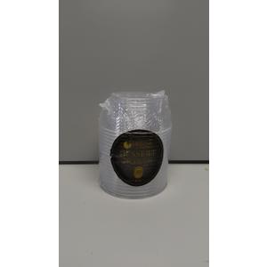 Clear Plastic Serving Bowls for Party - 6 oz, Elegant Disposable Serving Bowls & Chip bowls for Parties & Weddings, Perfect Party Bowls for Serving Food & Candy Bowls for Candy Buffet (20 Count)