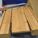 Bamboo Bread Slicer For Homemade Bread - Built-In Knife Slot, Crumb Catcher & Storage Compartment - Adjustable Extra Wide & High For Sourdough - Long 12 Knife Blade Included