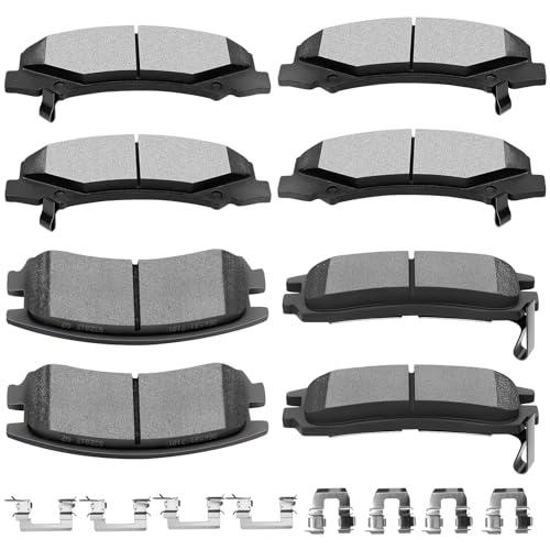Ceramic Brake Pads Kits,SCITOO 8pcs Brakes Pads Set fit for 2008-2009 for Buick Allure,2008-2009 for Buick LaCrosse,2006-2010 for Chevrolet Impala,2006-2007 for Chevrolet Monte Carlo