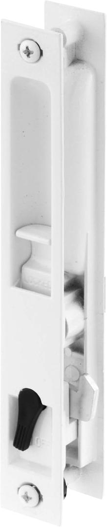 Prime-Line C 1226 Diecast Non-Keyed Patio Sliding Door Handle Set for 1 In. to 1-1/8 In. Thick Sliding Glass Doors, White (Single Pack)