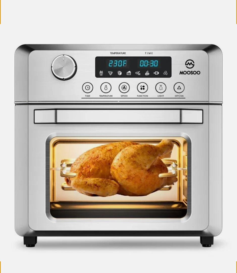 Moosoo Multifunctional Digital Air Fryer+ Rotisserie Dehydrator Convection Oven