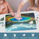 Reouinty Yellowstone Parks Wooden Puzzles for Adults 300 Pieces, Landscape Jigsaw Puzzle, Unique Puzzle, Spring Puzzle, Wooden Puzzle Gifts for Teens (15.9 x 11.2 in)
