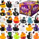 JOYIN 24 Pcs Halloween Ducks Bath Toys, Halloween Rubber Ducks Bulk for Party Favors, Mini Duckies Baby Bathtub Toys for Trick or Treating Goodie Bag Fillers, Classroom Prizes