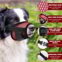 3 x 2PCS Dog Muzzles, Soft Adjustable Mesh Breathable Dog Mouth Guard