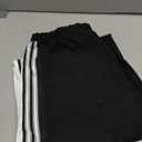 Hongsui Women's Wide Leg Pants Drawstring High Rise Side Striped Slouchy Palazzo Pants with Pockets (X-Large, Black)