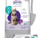 Litter Genie Easy Roll Pail | Cat Litter Box Waste Disposal System for Odor Control | Includes 1 Continuous Refill Bag (Grey)