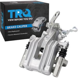 TRQ Rear Left Brake Caliper w/Bracket Drivers Side Compatible with 2010-2013 Audi A3 A3 Quattro 2012-2013 Volkswagen Beetle 2011-2016 Eos 2010-2014 Golf 2011-2014 GTI Jetta 2012-2015 Passat
