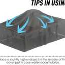 Patio Furniture Cover Rectangle Waterproof, Patio Outdoor Table and Chairs Dining Table Cover Oxford Tear-Resistant, Furniture Set Covers for Winter - 84 x 52 x 28 Inch