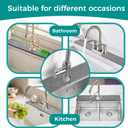 Stone faucet mat for kitchen sink,stone faucet mat for kitchen sink,stone drying matFaucet Washer and Soap Dish Set,Super Absorbent Diatomite Faucet Mat, Kitchen Sink Accessories in 3 Colors (17.7in*4in, White)