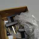 Estmoon 1 Pack Door Handle Black Interior Door Knobs, Keyless Privacy Door Lock for Bathroom, Heavy Duty Zinc Alloy, 2.07 lb Door Lever Set for Bedroom Bathroom