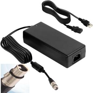 AC DC Power Supply Adapter 12V 10A with 4-Pin Neutrix XLR Female Connector Power Pro Cameras Panasonic YAGH,Blackmagic ATEM Studio pro,Blackmagic URSA Mini,Blackmagic URSA G1,Blackmagic URSA G2