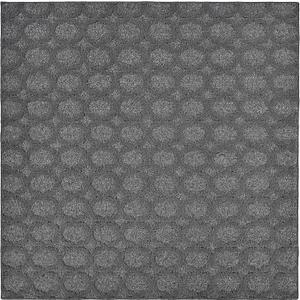 Garland Rug Garden Trellis 6 ft. x 6 ft. Square Indoor/Outdoor Area Rug Outdoor Waterproof Rug for Patio, Camping Rugs, RV, Porch, Deck, Camper, Balcony, Backyard for High-Traffic Areas, Heather Gray