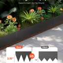 VEVOR Steel Landscape Edging, 6 Packs 40 x 6 in Rust-Resistant Metal Landscape Edging, Bendable Garden Edging Border, Heavy Duty Lawn Edging, Easy-to-Install, Flower Bed Yard Pathway Divider Black