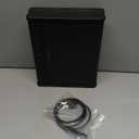 Biometric Gun Safe for Handgun, Pistol Safe with Fingerprint Backlit Keypad, Quick Access Handgun Safe for Firearm, Gun Lock Box with Interior Light for Nightstand Car, Steel Cable Included