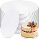 9 PCS Cake Boards 8 Inch Round, 8 Inch Cake Drums, 1/4" Thick Cake Drum, Cake Board Food Grade Cake Base, White Cake Cardboard Circles Bases para Pasteles for Wedding & Party & Pizza Desserts