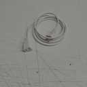 6FT Indoor Power Extension Cord, NISPTt 2 18 AWG 2 Prong 1250W 10A Polarized Plug Christmas Light Thin Flat Extension Cord for TV, Home Office Travel Use, White Cords (1 Pack)