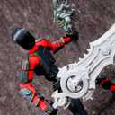 (Assembly Completed) T13 Action Figure, Titan 13 Robot Action Figure,3D Printed Dummy 13 Set,Gift for Collectors Desktop Decorations, Black Red