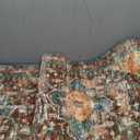 Yamaziot Washable Runner Rug, 2x8 Non-Slip Boho Vintage Hallway Rug Runner with Rubber Backing, Stain Resistant & Low Pile Faux Wool Distressed Carpet Runner for Bedroom, Kitchen, Laundry, Entrance (Rust/Dull Teal)