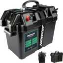 Newport Trolling Motor Smart Battery Box Power Center with USB and DC Ports, Medium