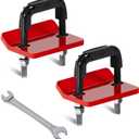 Hitch Tightener, Heavy Duty Anti-Rattle Hitch Stabilizer for 2" Hitch, Trailer Hitch Stabilizer with Rubber Isolator & Wrench for Hitch Mount, Cargo Carrier, Bike Rack (2 Packs, Black & Red)
