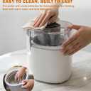 Ice Cream Maker Machine, 1.52 Quarts Ice Cream, Sorbet and Frozen Yogurt Machine, 1.52-Qt Insulated Freezer Bowl, LCD Screen and Timer, Quick Results, Easy to Operate and Clean