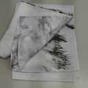 Allenjoy 8x8ft Fabric Christmas Eve Winter Snowy Backdrop Party Supplies for Xmas New Year Decorations Children 1st First Birthday Baby Shower Photo Booth Shoot Studio Portrait Prop Photoshoot Favors