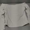 SUUKSESS Women Off Shoulder Double Lined Long Sleeve Shirts Basic Going Out Tops (Medium, Snow White)