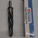 1 Bridge Construction Reamer Drill Bit, M2 HSS Taper Chucking Reamer for Steel Alloy Metal Wood Plastic, 1/2" Non-Slip Shank, 5-Spiral Flutes Car Reamer, to Align or Enlarge Holes, 25mm