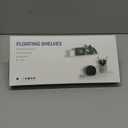 OAPRIRE Clear Acrylic Floating Shelves Set of 2 - Easily Expand Wall Space - 12 Inch Small Wall Shelf with Strong Adhesive for Bathroom, Bedroom, etc