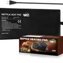 LUCKY HERP Reptile Heat Pad 8x18 Inch 24W Under Tank Terrarium Heating Mat, Reptile Heat Mat, Reptile Heating Pad for Turtle, Lizard, Hermit Crab, Frog, Snake