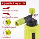 M MINGLE High Pressure Washer Gun Snow Foam Lance, 4000 PSI Cannon Foam Blaster Power Washer with 1/4" Quick Connector, Car Wash Foam Cannon Kit with 5 Pressure Washer Nozzle Tips, 1 Liter
