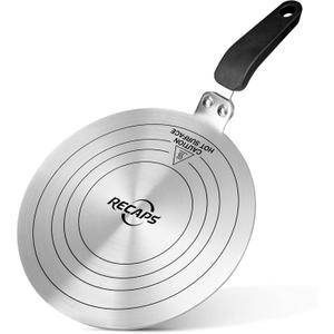 Oifyx 9.45 inch Stainless Steel Induction adapter plate for Induction Electric Gas Glass Cooktop, Heater Diffuser for Moka Pot, Glass bowls, Sauce Pan