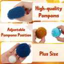 Boao 2 Pack Boho Pom Pom Garland Spring Decorations 12 ft Cute Hanging Colorful Ball Garland Banner, Spring Home Decor for Mantle, Fireplace, Wall, Classroom Christmas Tree, Birthday Party Supplies