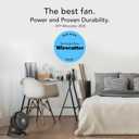 Vornado 630 Mid-Size Whole Room Air Circulator, 3-Speed, Floor Fan for Bedroom, Office, Home, Adjustable Tilt Head, 9 in, Quiet Cooling, Large Electric Fan, Black