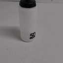 50 Strong 1 Liter Water Bottle with Straw – 1-Pack Easy-Squeeze Sports Bottles with Long Straw & Built-In Finger Grip – BPA-Free – Made in USA – Ideal for Hockey, Football, Lacrosse & Boxing