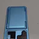 Vizvera for Samsung Galaxy S25+Plus Case Wallet RFID [Cards Holder][Camera Cover][Edge Raised] Full Body Rugged Shockproof Silicone Protective Phone Case for Galaxy S25+Plus 6.7"(Lake Blue)