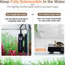 hygger Mini Fish Tank Submersible Heater 20W for 1-5 Gallons Desktop Betta Aquarium Heater with Digital Display Controller Adjustable Temperature