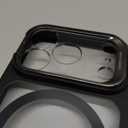 ESR for iPhone 17 Pro Case with Stash Stand, Camera Control Cover Compatible with MagSafe, Military-Grade Drop Protection Magnetic Phone Case, Scratch-Resistant Back Cover,Clear Black